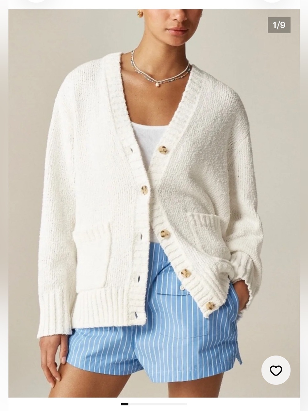 J. Crew Marina V-Neck Cardigan